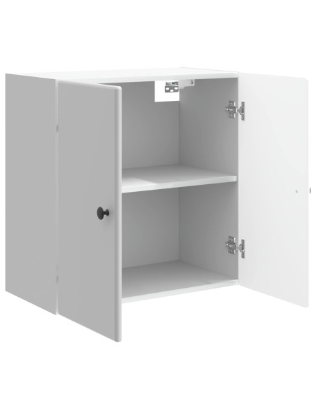 Mobiletto a muro Bianco Lucido 59 x 31 x 60 cm