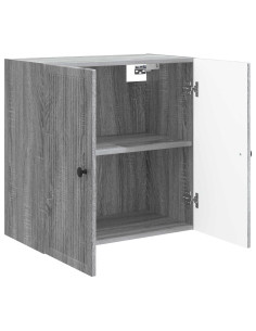 Mobiletto a muro Sonoma grigio 59 x 31 x 60 cm 2