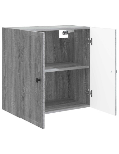 Mobiletto a muro Sonoma grigio 59 x 31 x 60 cm