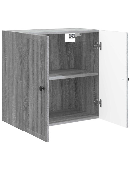 Mobiletto a muro Sonoma grigio 59 x 31 x 60 cm