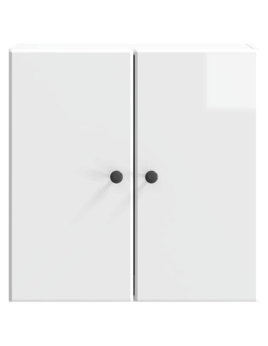 Mobiletto a muro Bianco Lucido 59 x 31 x 60 cm