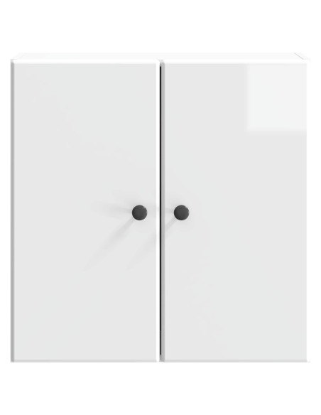 Mobiletto a muro Bianco Lucido 59 x 31 x 60 cm