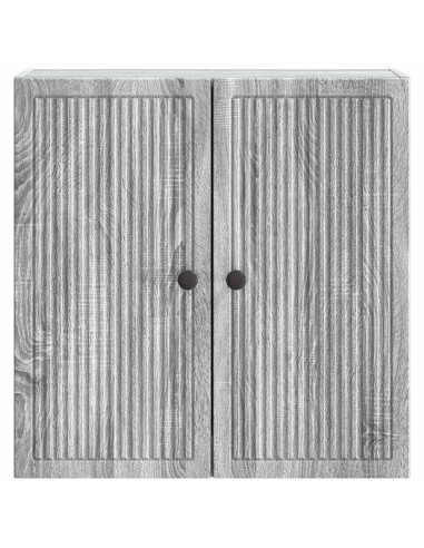 Mobiletto a muro Sonoma grigio 59 x 31 x 60 cm