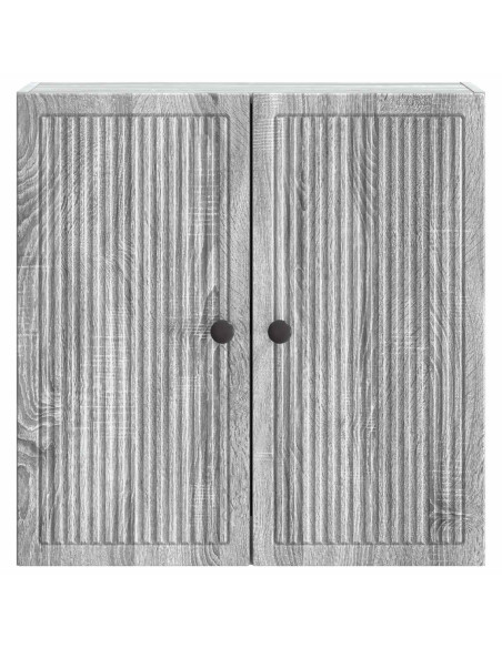 Mobiletto a muro Sonoma grigio 59 x 31 x 60 cm