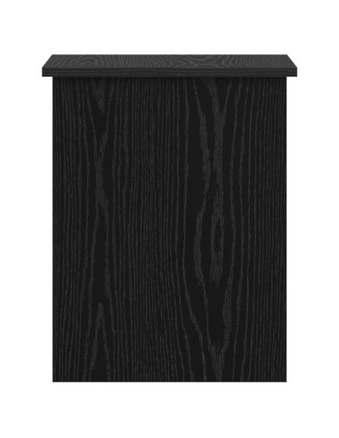 Cassa di stoccaggio Rovere Nero 40 x 40 x 50 cm