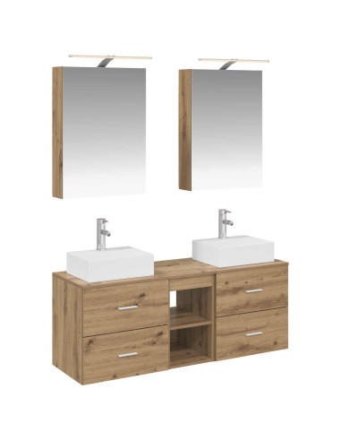Set di mobili per il bagno 5 pcs Rovere Artigianale