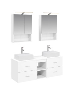 Set di mobili per il bagno 5 pcs Bianco
