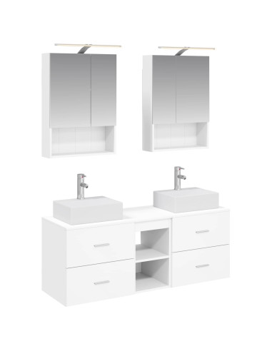 Set di mobili per il bagno 5 pcs Bianco