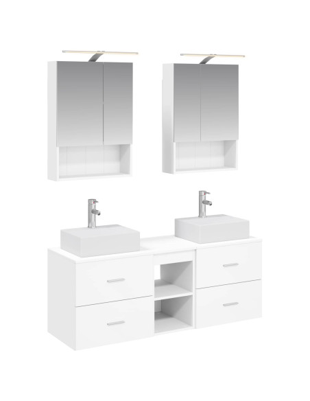 Set di mobili per il bagno 5 pcs Bianco