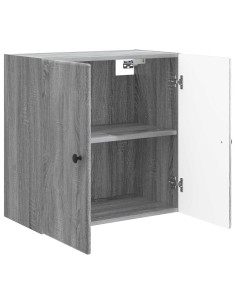 Mobiletto a muro Sonoma grigio 59 x 31 x 60 cm 2