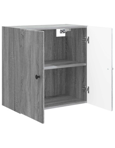 Mobiletto a muro Sonoma grigio 59 x 31 x 60 cm