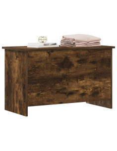 Cassa di stoccaggio Rovere Fumo 80 x 40 x 50 cm 2