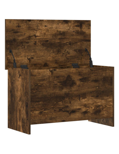 Cassa di stoccaggio Rovere Fumo 80 x 40 x 50 cm