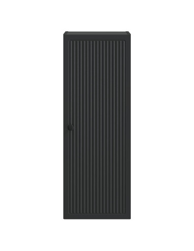 Mobiletto a muro Nero 33 x 34,5 x 90 cm Legno ingegnerizzato