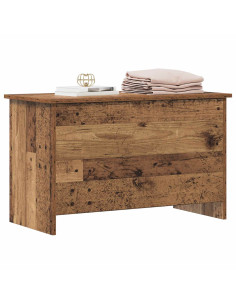 Cassa di stoccaggio Legno antico 80 x 40 x 50 cm 2
