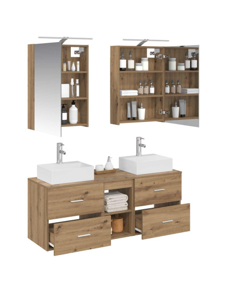 Set di mobili per il bagno 5 pcs Rovere Artigianale