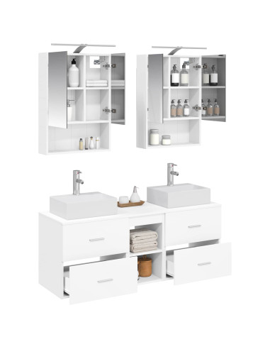 Set di mobili per il bagno 5 pcs Bianco