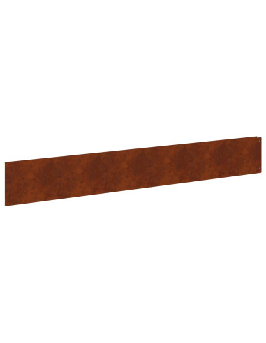 Bordura per Prato 20 pcs 100 x 15 cm Acciaio Ruggine