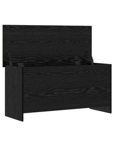 Cassa di stoccaggio Rovere Nero 100 x 40 x 50 cm