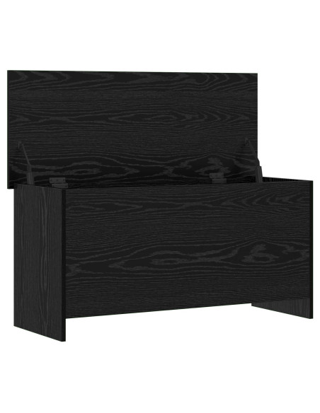 Cassa di stoccaggio Rovere Nero 100 x 40 x 50 cm