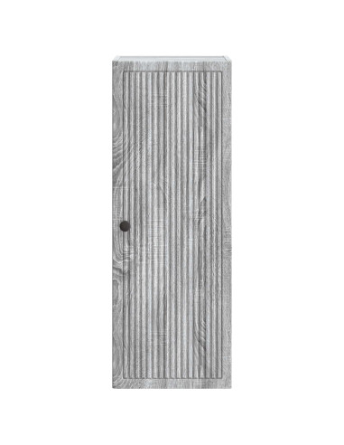 Mobiletto a muro Sonoma grigio 33 x 34,5 x 90 cm