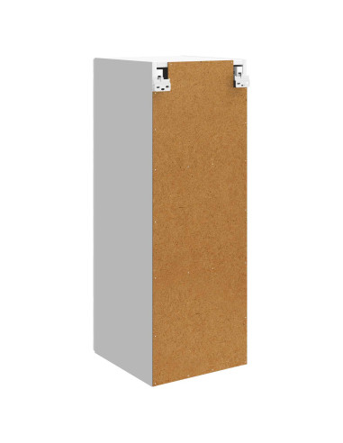 Mobiletto a muro Bianco Lucido 33 x 34,5 x 90 cm