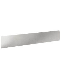 Bordura per Prato 10 pcs 100 x 18 cm Acciaio Argento 2