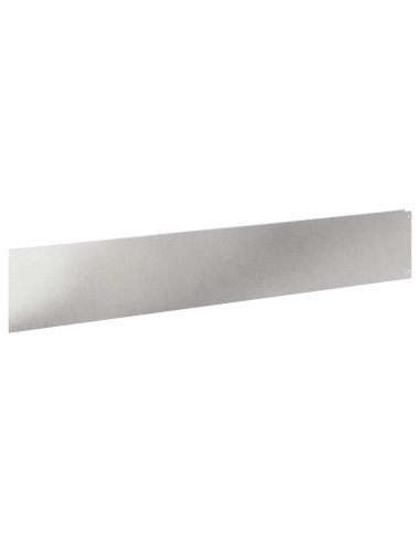 Bordura per Prato 30 pcs 100 x 18 cm Acciaio Argento