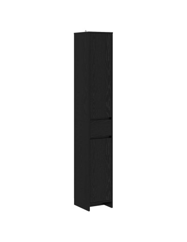 Mobile da Bagno Rovere Nero 30 x 33 x 190 cm