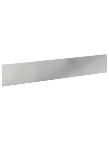 Bordura per Prato 20 pcs 100 x 18 cm Acciaio Argento