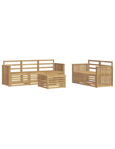 Set divani Legno di Acacia Massello