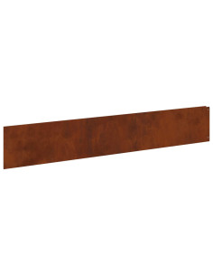 Bordura per Prato 20 pcs 100 x 18 cm Acciaio Ruggine 2