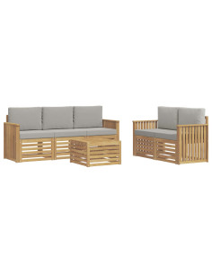 Set divani Legno di Acacia Massello 2