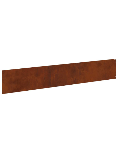 Bordura per Prato 30 pcs 100 x 18 cm Acciaio Ruggine