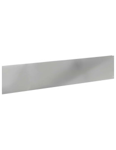 Bordura per Prato 10 pcs 100 x 22 cm Acciaio Argento 2