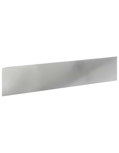 Bordura per Prato 10 pcs 100 x 22 cm Acciaio Argento