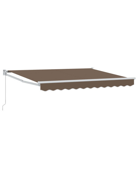 Tenda retrattile Tortora 3 x 2 m 100% Poliestere e Alluminio