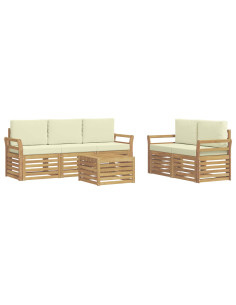 Set divani Legno di Acacia Massello 2