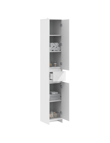 Mobile da Bagno Bianco 30 x 33 x 190 cm Legno ingegnerizzato