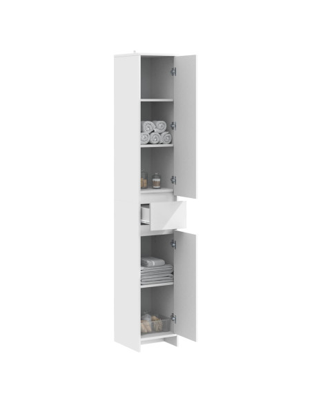 Mobile da Bagno Bianco 30 x 33 x 190 cm Legno ingegnerizzato