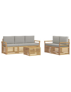 Set divani Legno di Acacia Massello 2