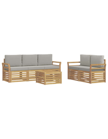 Set divani Legno di Acacia Massello