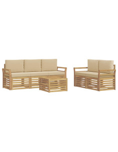 Set divani Legno di Acacia Massello 2