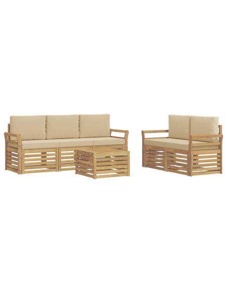 Set divani Legno di Acacia Massello