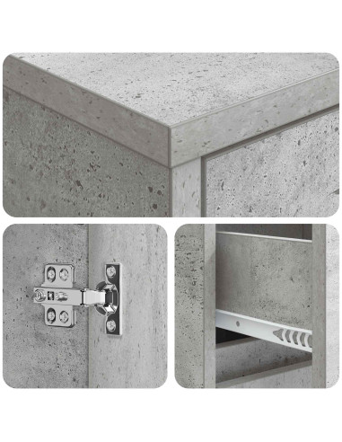 Mobile da Bagno Grigio Cemento 30 x 33 x 190 cm