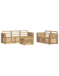 Set divani Legno di Acacia Massello 2
