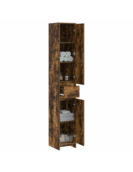 Mobile da Bagno Rovere Fumo 30 x 33 x 190 cm