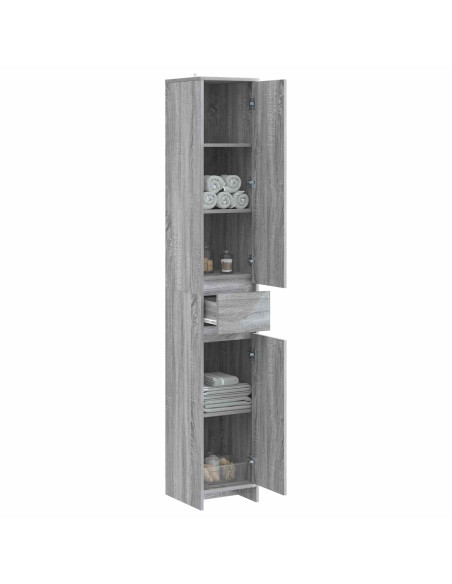 Mobile da Bagno Sonoma grigio 30 x 33 x 190 cm
