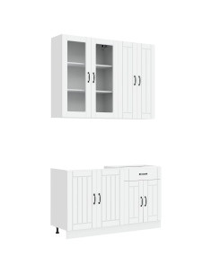 Unità Cucina LUCCA 4 pcs Bianco Legno ingegnerizzato 2