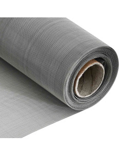 Rete per schermatura 40 x 1000 cm 60 Mesh Argento 2